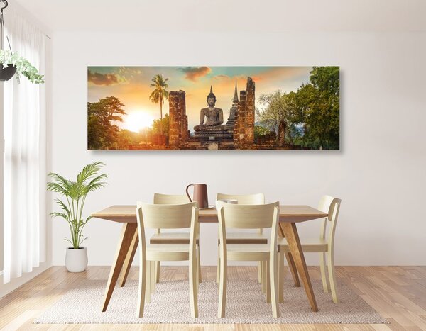 Slika kip Buddhe u parku Sukhothai
