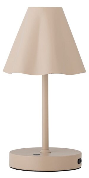 Bež LED stolna lampa s mogućnosti zatamnjivanja s metalnim sjenilom (visina 28 cm) Lianna – Bloomingville