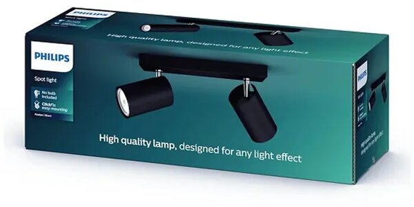 KOSIPO PHILIPS LED reflektor crni 2XGU10 230V 8718696164907