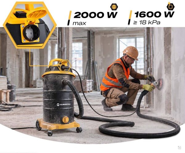 Industrijski usisavač Humberg HM-408 30 l 3600 W za mokro i suho
