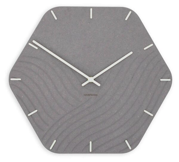 Zidni sat Luxhora Unda Light Grey 11 boja kazaljki