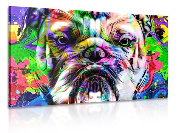 Slika pop-art buldog