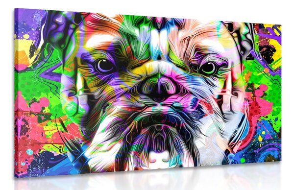 Slika pop-art buldog