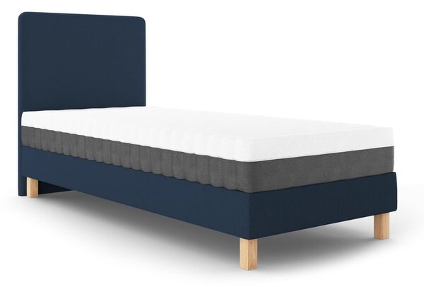 Black Friday - Tamnoplavi krevet za jednu osobu Mazzini Beds Lotus, 90 x 200 cm