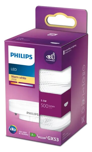 LED ŽARULJA PHILIPS GX53 5.5W/2700K/500LM/230V 8718699773717