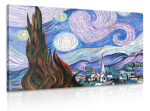 Slika reprodukcija Zvjezdana noć - Vincent van Gogh