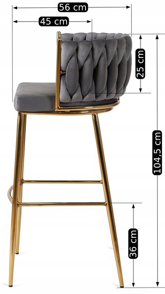 Barska stolica Frenar 2 (siva)