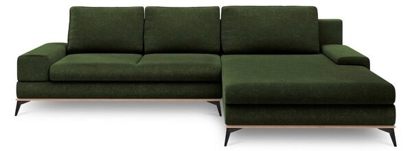 Zelena kutna garnitura Windsor & Co Sofas Planet, desni kut