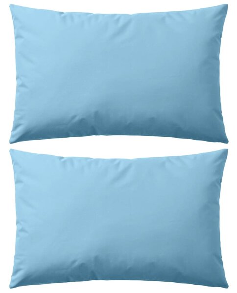 VidaXL Vrtni jastuci 2 kom 60 x 40 cm svjetlo plavi
