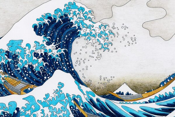 Slika reprodukcija Veliki val kod Kanagawe - Katsushika Hokusai