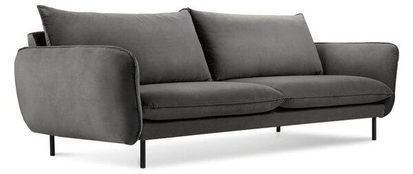 Tamnosivi baršunasti kauč Cosmopolitan Design Vienna, 200 cm