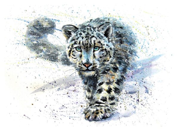 Tapeta nacrtani leopard