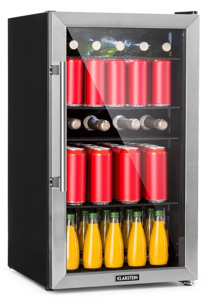 Klarstein Beersafe 3XL, hladnjak za piće, 98 l, 4 police, 7 razina, crna boja