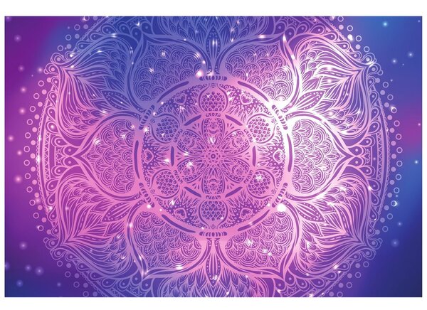 Tapeta indijska Mandala s galaktičkom pozadinom