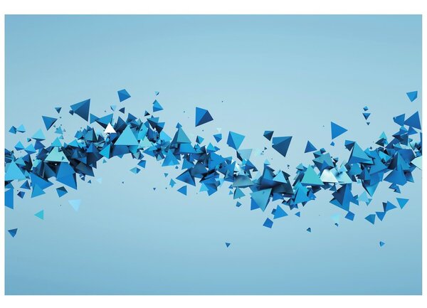 Tapeta leteći geometrijski likovi