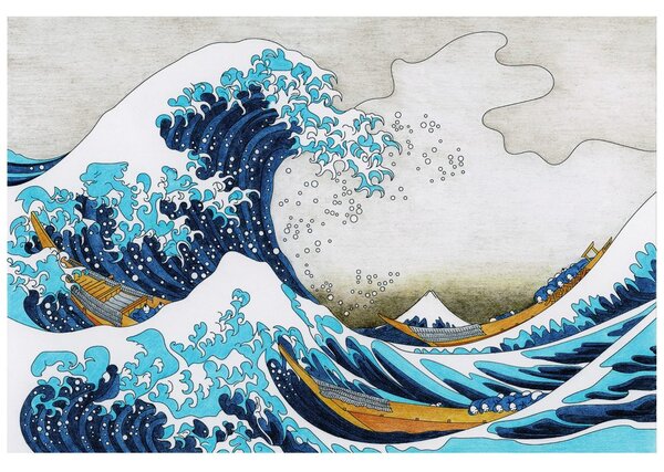Tapeta reprodukcija Veliki val kod Kanagawe - Katsushika Hokusai