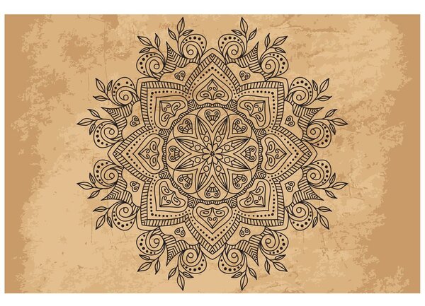 Tapeta Mandala s daškom starine