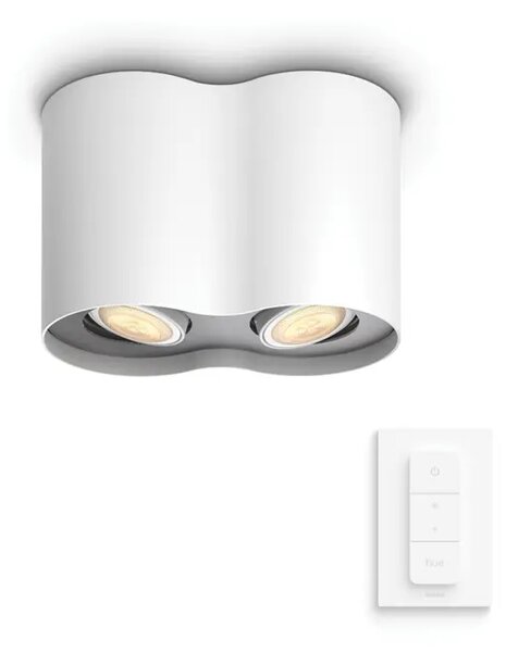 Pillar Hue STROPNA SVJETILJKA BIJELA 2x5W 2200-6500K + DALJINSKI UPRAVLJAČ 8719514338463