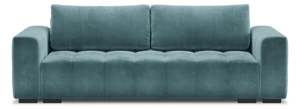 Plavi baršunasti kauč na razvlačenje Milo Casa Luca
