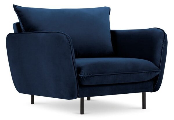 Plava baršunasta fotelja Cosmopolitan Design Vienna