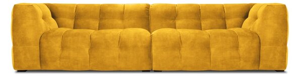 Žuta baršunasta sofa Windsor & Co Sofas Vest, 280 cm