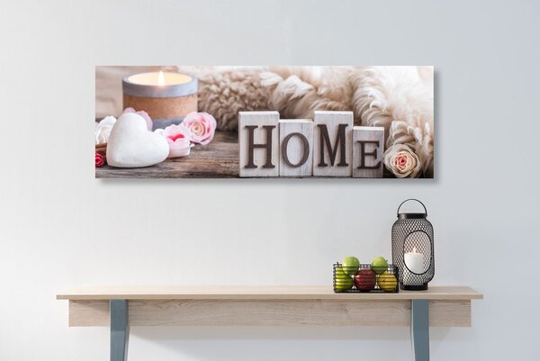 Slika mrtva priroda s natpisom Home
