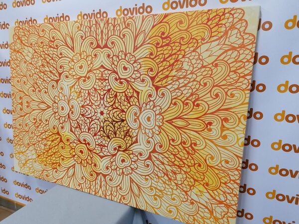 Slika zlatna etnička Mandala