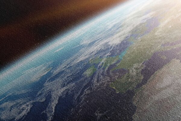 Slika pogled na planet iz svemira