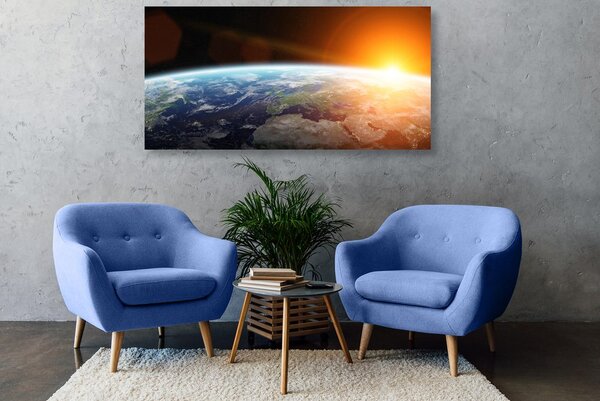Slika pogled na planet iz svemira