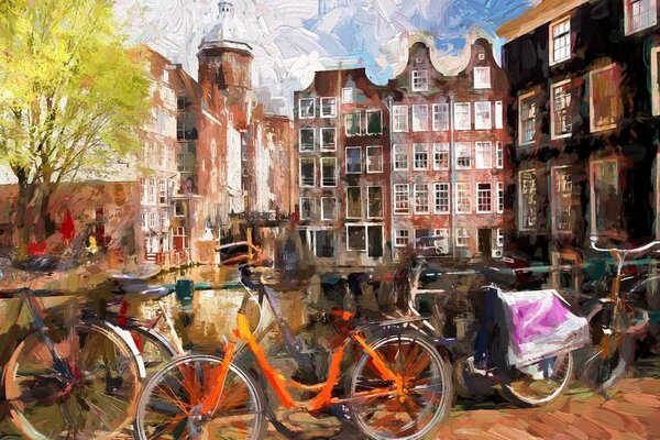 Slika nacrtani Amsterdam