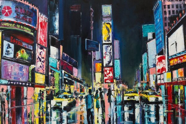 Slika živopisni New York