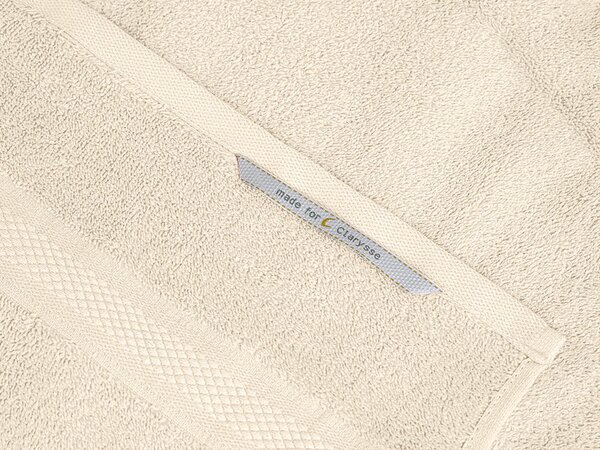 Ručnik CLARYSSE ELEGANCE 60x110 cm krem, 100% pamuk
