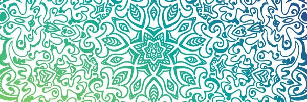 Slika plavo-zelena Mandala
