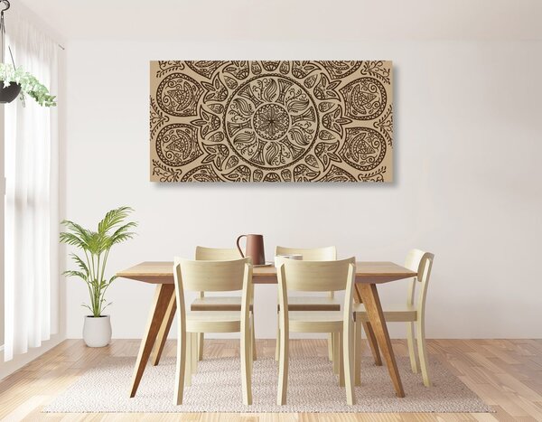 Slika Mandala s apstraktnim prirodnim uzorkom