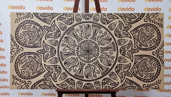 Slika Mandala s apstraktnim prirodnim uzorkom
