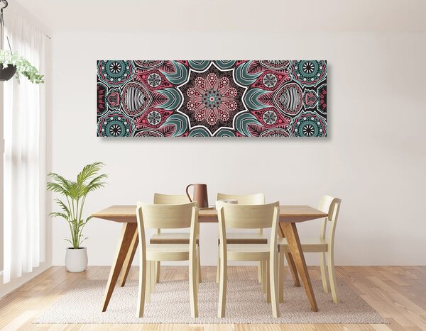 Slika indijska Mandala s cvjetnim uzorkom