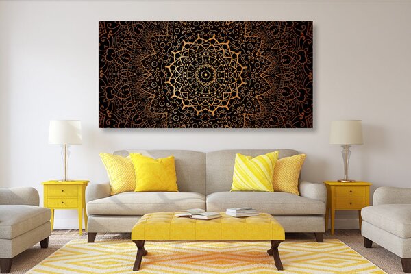 Slika vintage Mandala u indijskom stilu