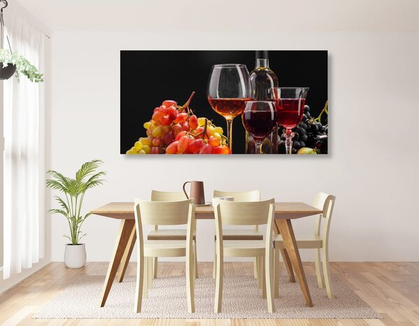 Slika talijansko vino i grožđe