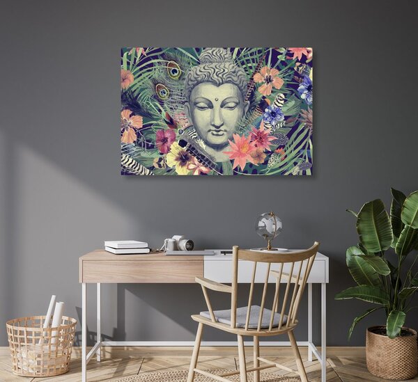 Slika Buddha na egzotičnoj pozadini