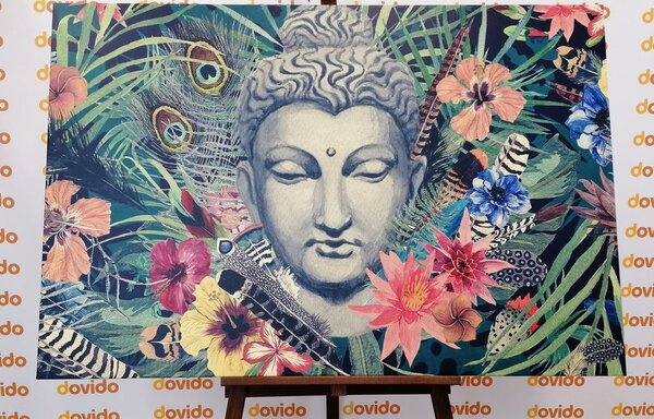 Slika Buddha na egzotičnoj pozadini