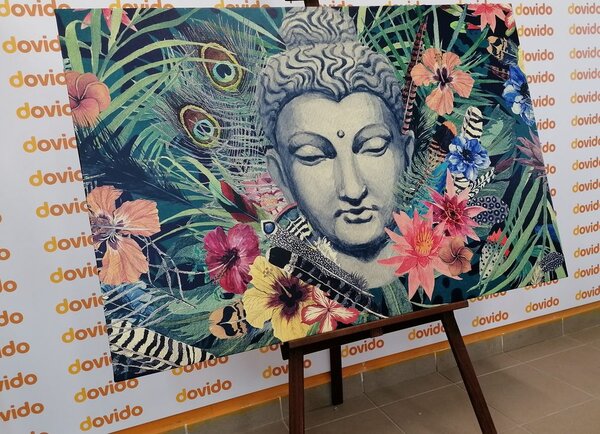 Slika Buddha na egzotičnoj pozadini