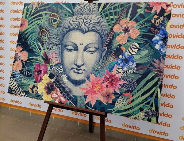 Slika Buddha na egzotičnoj pozadini
