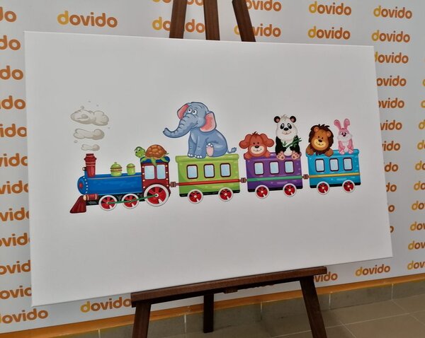 Slika vlakić sa životinjicama