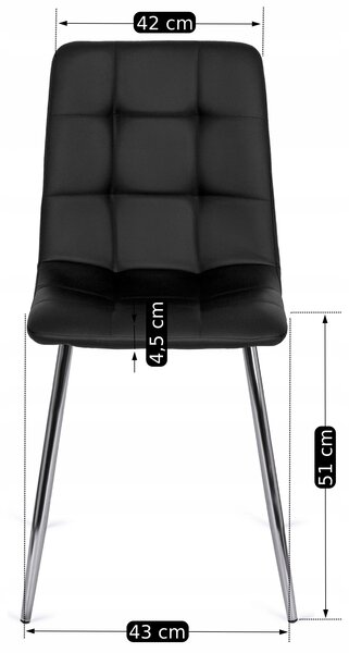 Blagovaonska stolica Ceasar 2 (crna)
