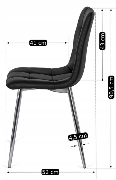 Blagovaonska stolica Ceasar 2 (crna)