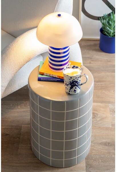 Okrugao pomoćni stol keramički ø 33 cm Retro Tiles – Leitmotiv