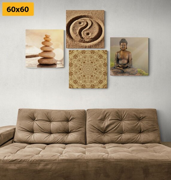 Set slika u stilu Feng Shui