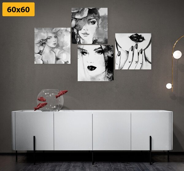 Set slika elegancija žene
