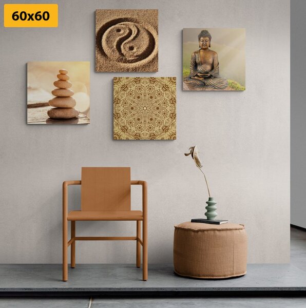 Set slika u stilu Feng Shui