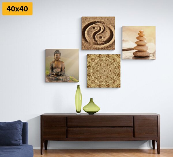 Set slika u stilu Feng Shui